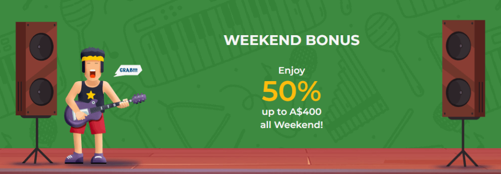 rolling slots weekend bonus