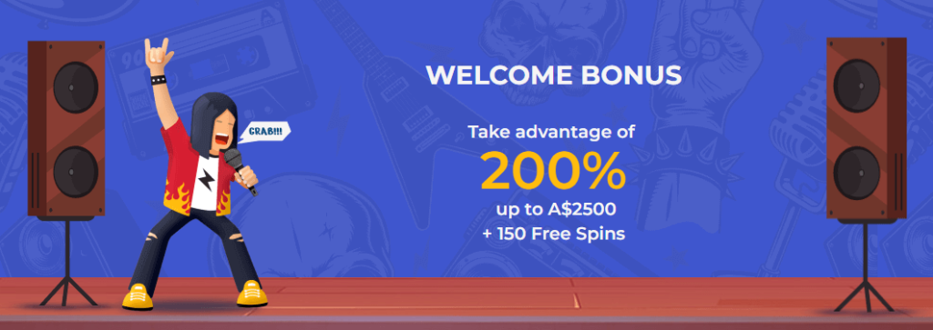 rolling slots welcome bonus