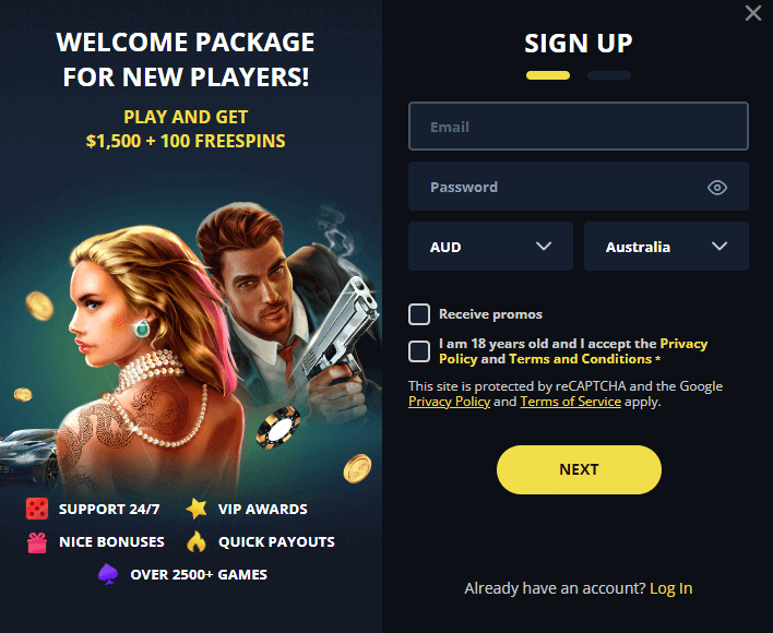 golden star casino sign up