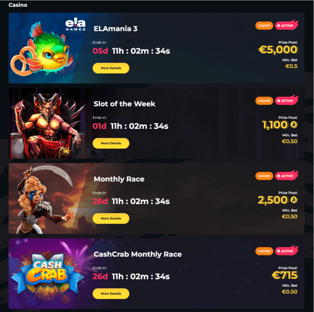 boomerang casino tournaments